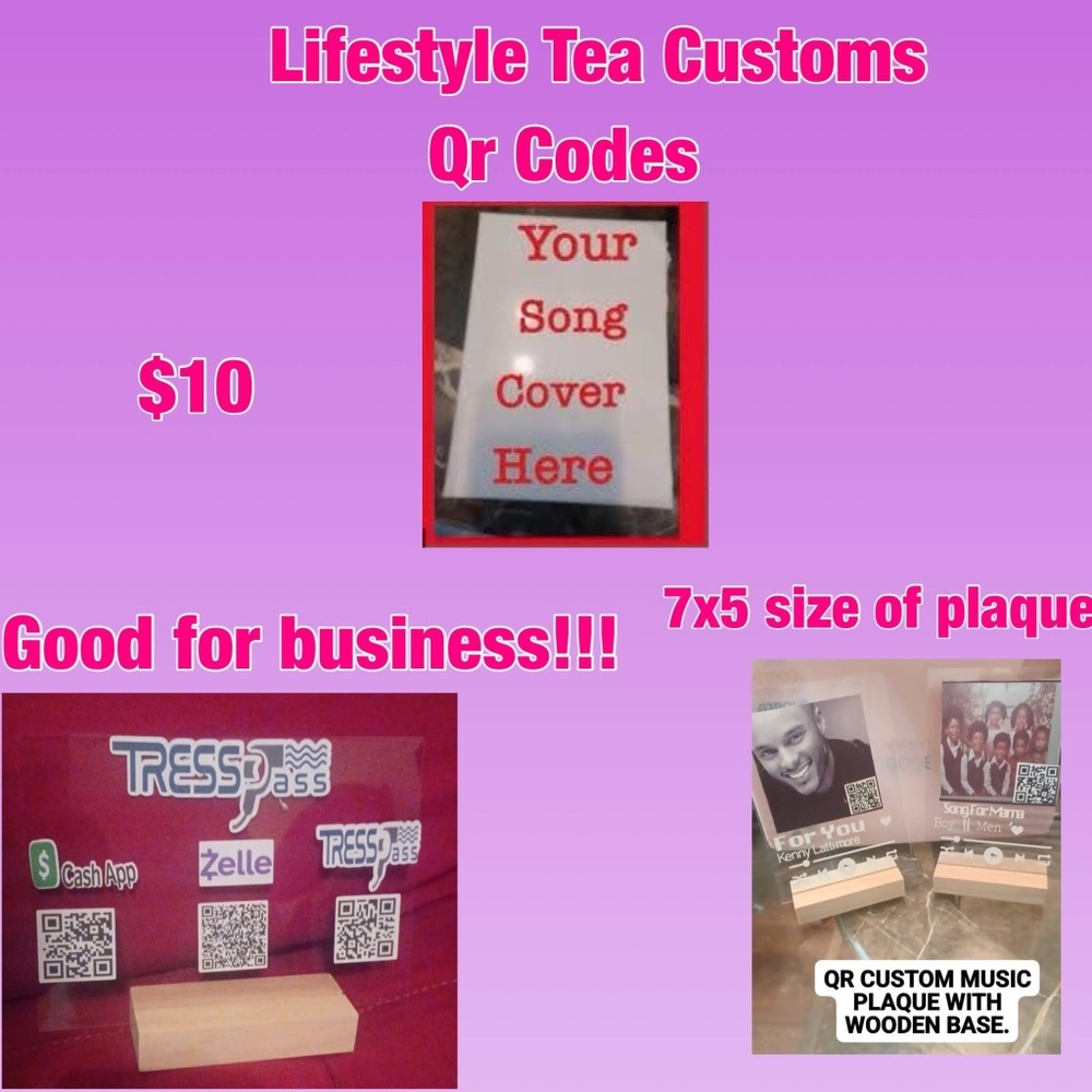 Custom QR Plaque